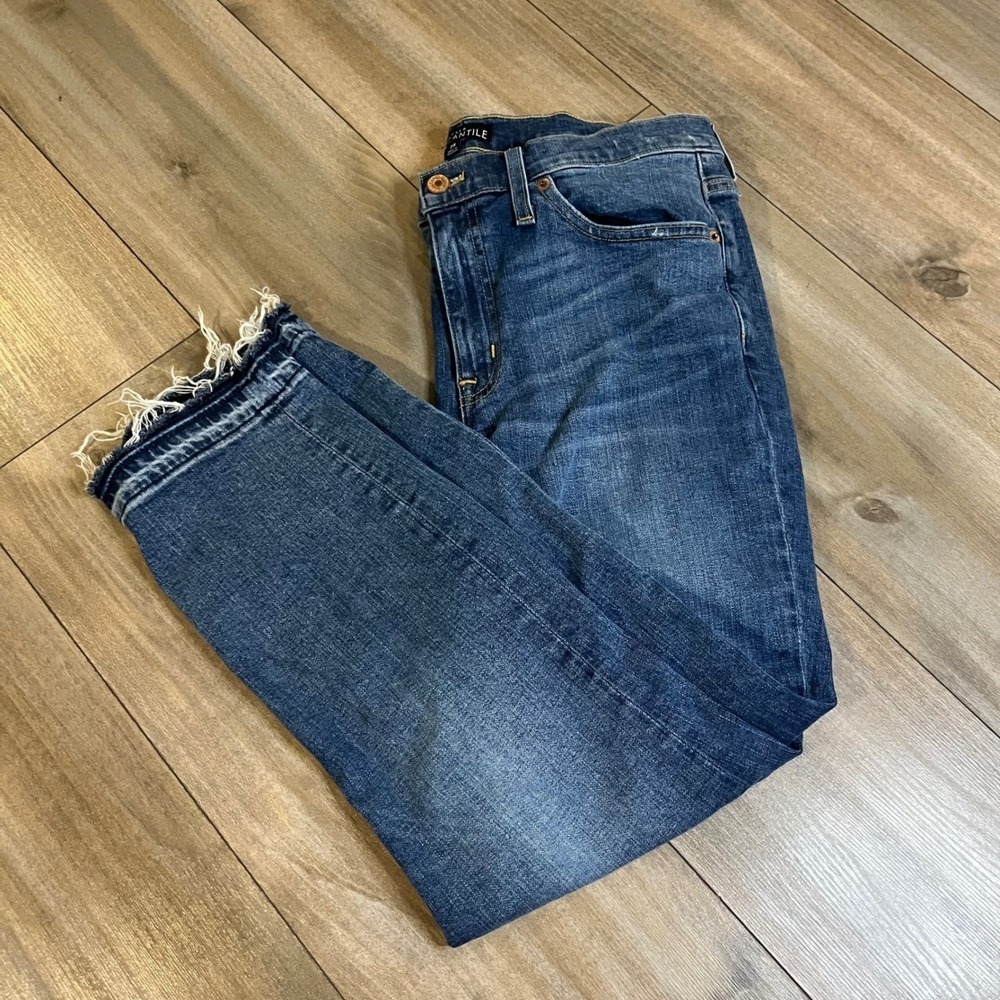 J. Crew Mercantile‎ Jeans Distressed Cropped Denim Women 28